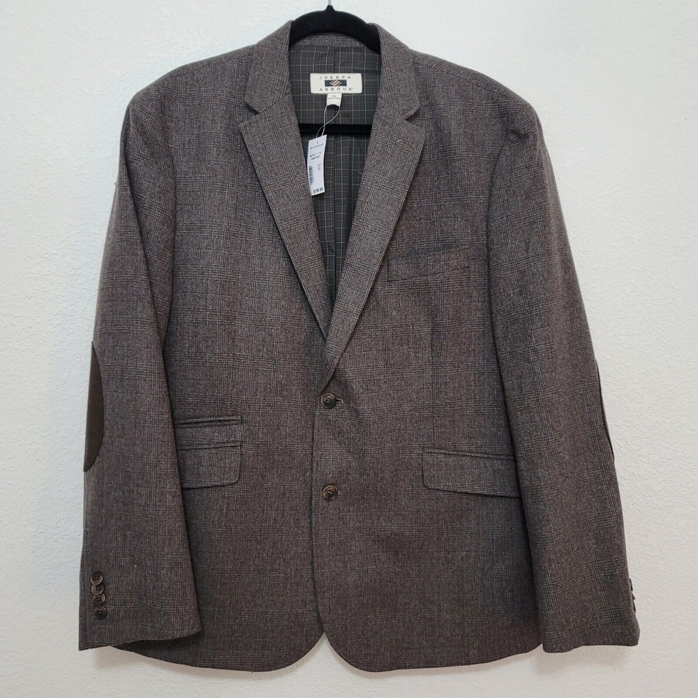Joseph Abboud Men's Blazer Sport Coat Two Button Tweed Wool Sports Jacket XL 44R